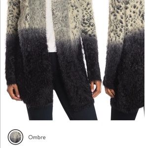 Ombré Print Fuzzy Knit Cardigan - Love Token - New w/Tags originally $120